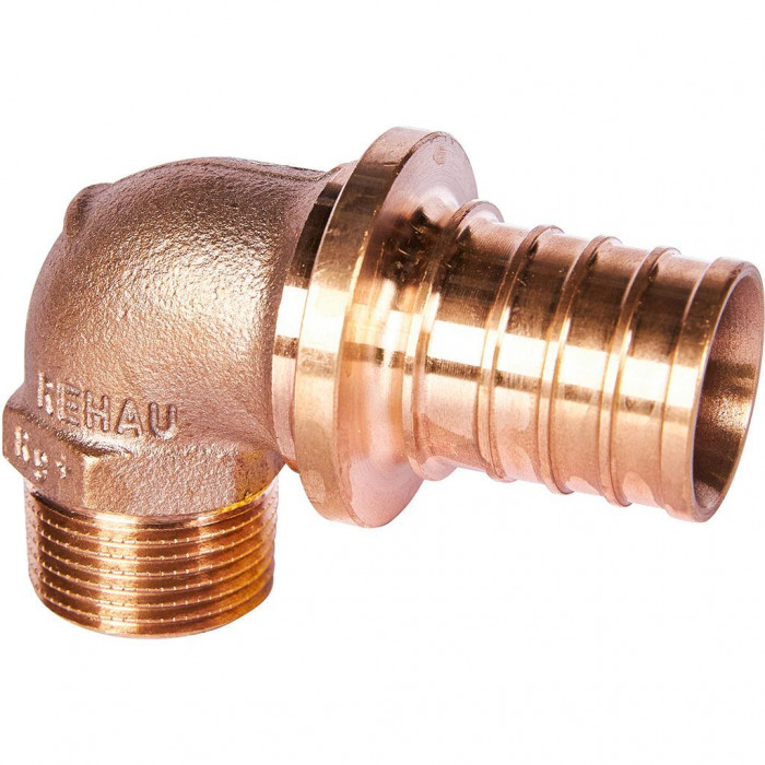 REHAU RAUTITAN Фитинги Угольник-переходник с наружной резьбой 32-R 3/4 RX+ для труб из сшитого полиэтилена аксиальный