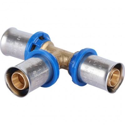 APE Тройник равнопроходный 16х16х16 для металлопластиковых труб прессовой