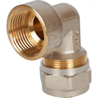 Угольник-переходник STOUT с внутренней резьбой 1 x26 для металлопластиковых труб винтовой