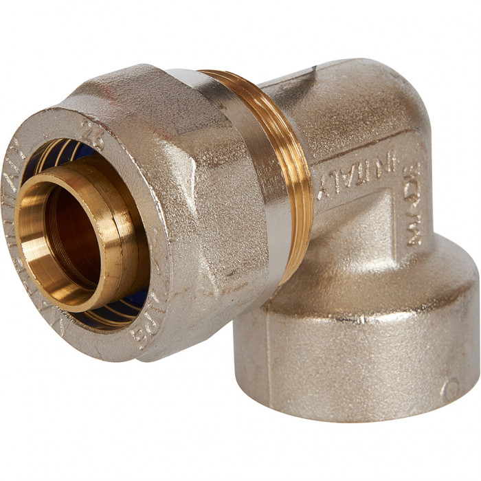 Угольник-переходник STOUT с внутренней резьбой 1 x26 для металлопластиковых труб винтовой