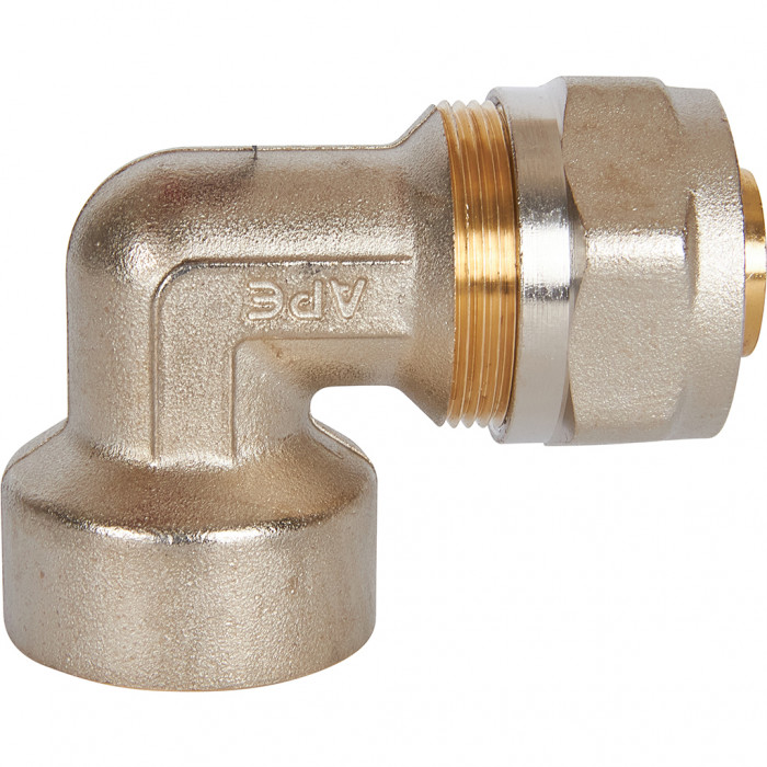 Угольник-переходник STOUT с внутренней резьбой 1 x26 для металлопластиковых труб винтовой