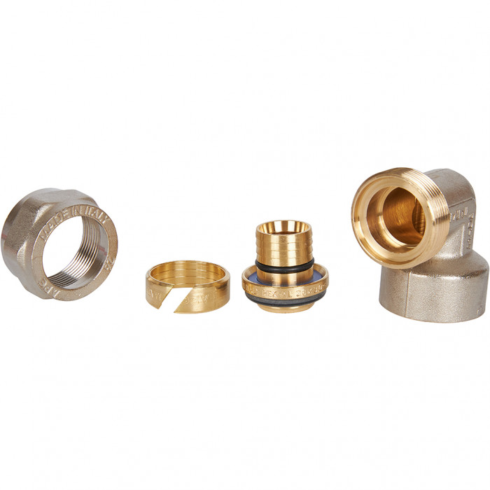 Угольник-переходник STOUT с внутренней резьбой 1 x26 для металлопластиковых труб винтовой