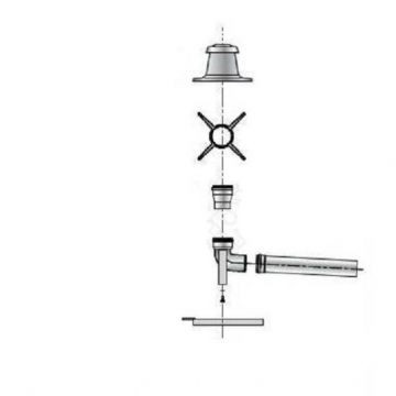 Набор для подсоединения дымовой трубы 80/110 мм (DY876), De Dietrich, 100008312