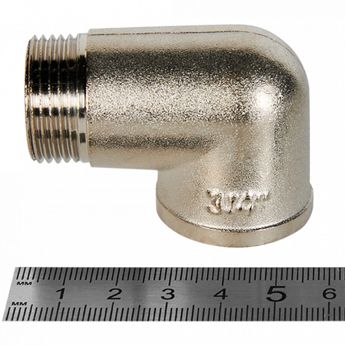 STOUT Угольник НВ никелированный 3/4