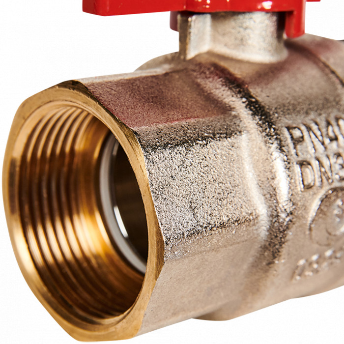 Кран шаровой полнопроходной с американкой STOUT SVB-1007-200032 ВР/НР ручка бабочка 1 1/4 (EPDM)