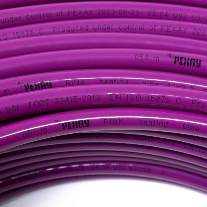 REHAU 11360523120 РЕХАУ PINK труба отопительная 20х2,8 мм, бухта 120 м из сшитого полиэтилена PEX