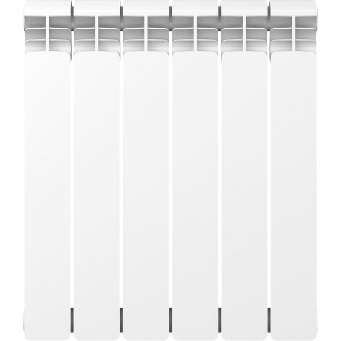 Алюминиевый радиатор RIFAR ALUM 500, 6 секций, боковое подключение, белый