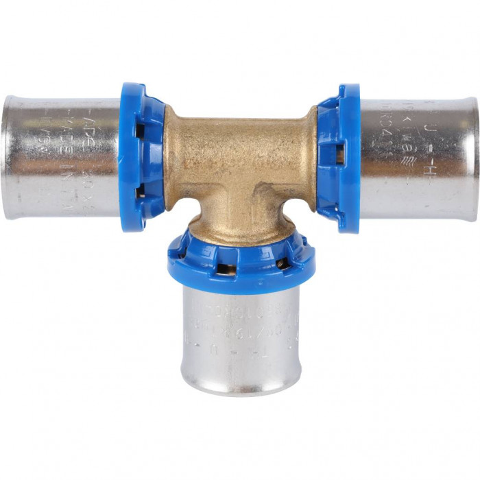 APE Тройник равнопроходный 20х20х20 для металлопластиковых труб прессовой