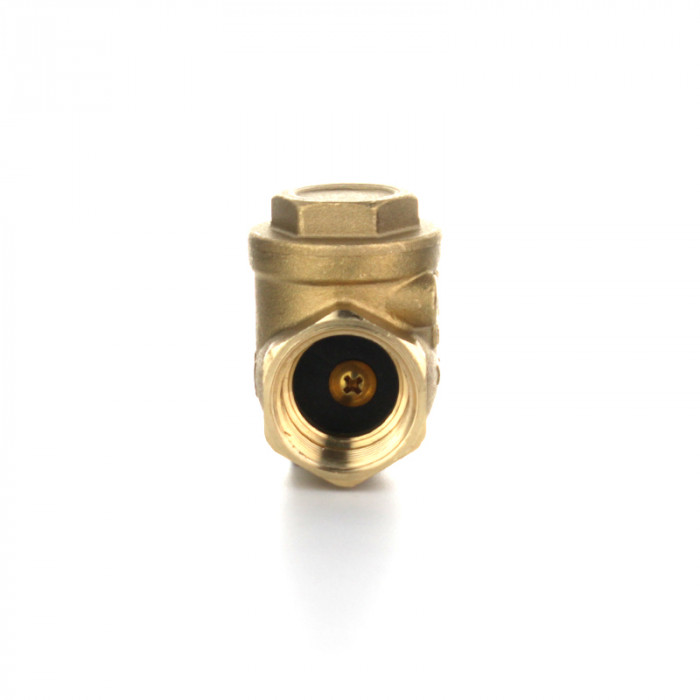 Клапан обратный латунный горизонтальный, присоединение резьбовое ВВ 3/4"