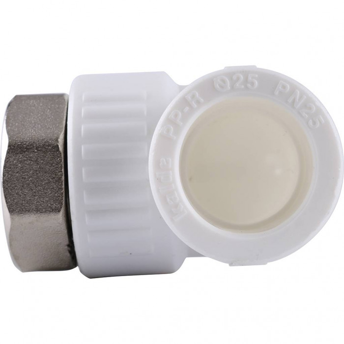 Kalde Угольник с накидной гайкой для полипропиленовых труб 25х1