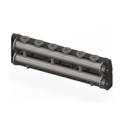 Коллектор на 3 контура, DN150, с фланцевыми отводами DN65