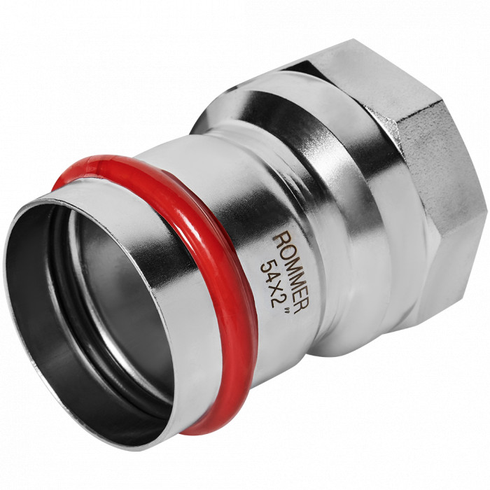 ROMMER RSS-0022-000542 ROMMER Переходник-ВР, 54х2, из нержавеющей стали прессовой