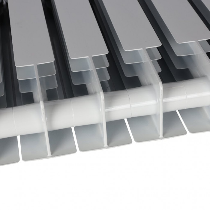 Биметаллический радиатор STOUT VEGA 500, 10 секций, боковое подключение, белый