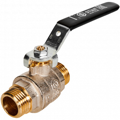 Кран шаровой полнопроходной STOUT SVB-0005-200015 НР/НР ручка рычаг 1/2