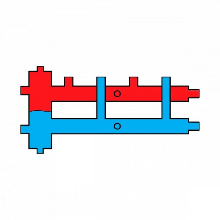 Распределительный коллектор с гидрострелкой GSK 40-2.1