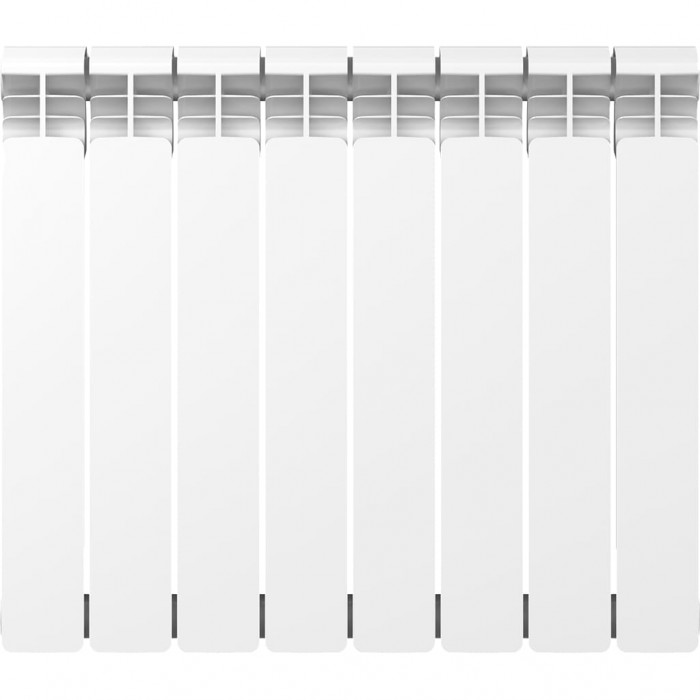 Алюминиевый радиатор RIFAR ALUM 500, 8 секций, боковое подключение, белый