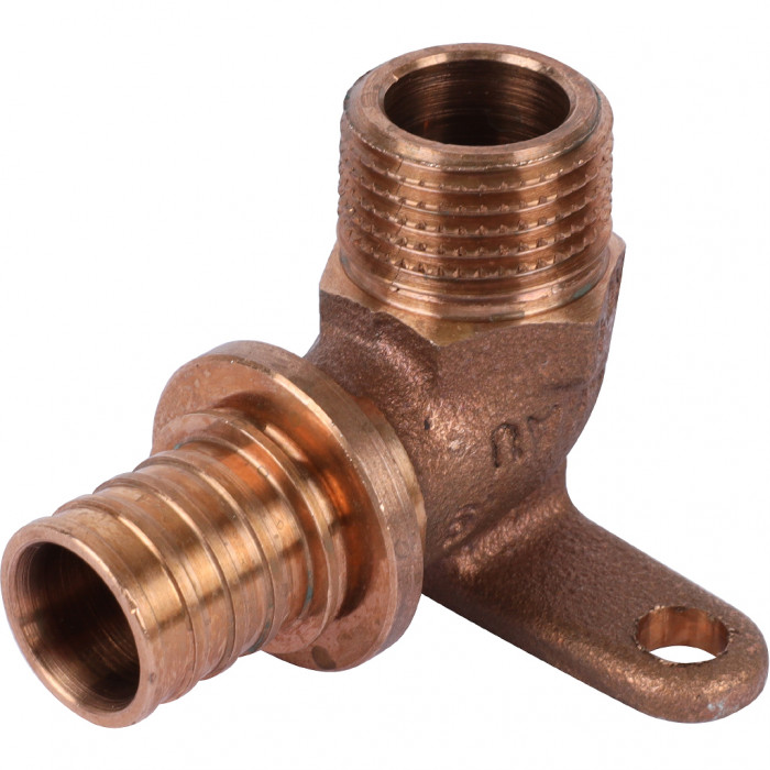 REHAU Угольник настенный с наружной резьбой 20-R 1/2 RX+ для труб из сшитого полиэтилена аксиальный (аналог 14563651001)