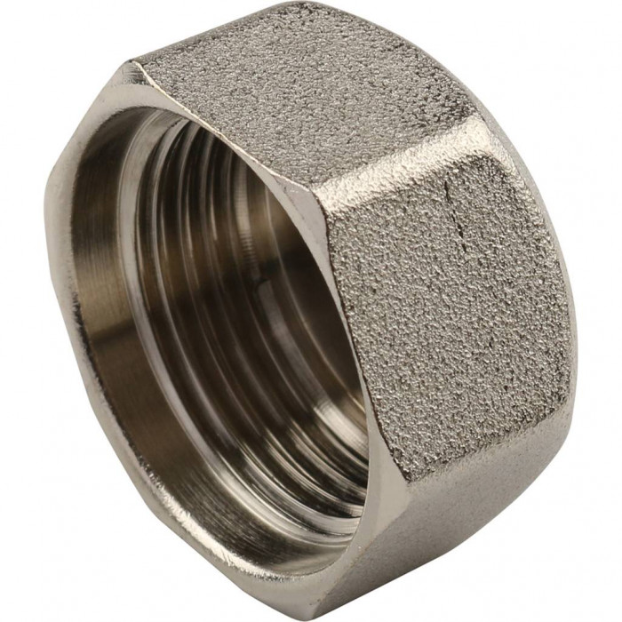 Заглушка TIEMME ВР никелированная 1 для стальных труб резьбовой