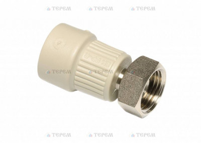 Ekoplastik ППР муфта с металл. вставкой и накидной гайкой 20х1''