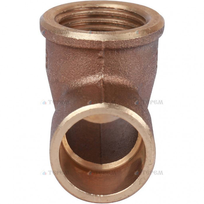 Sanha 4130g тройник ВП-ВР-ВП, бронза18x1/2x18, для медных труб под пайку