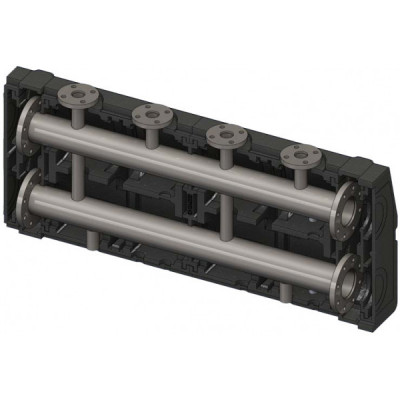 Коллектор на 2 контура, DN100, с фланцевыми отводами DN50