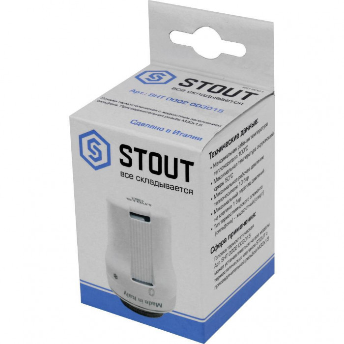 Головка термостатическая STOUT SHT жидкостная M30x1,5