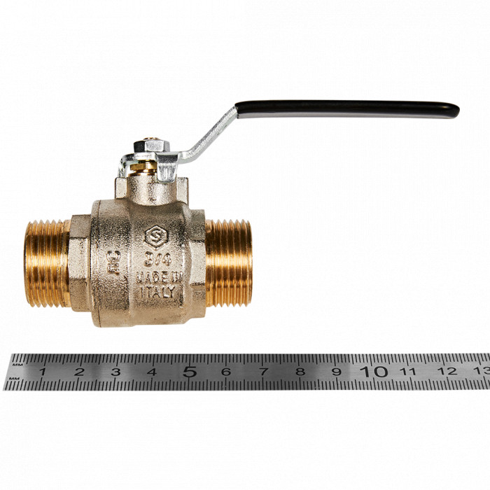 Кран шаровой полнопроходной STOUT SVB-0005-200020 НР/НР ручка рычаг 3/4