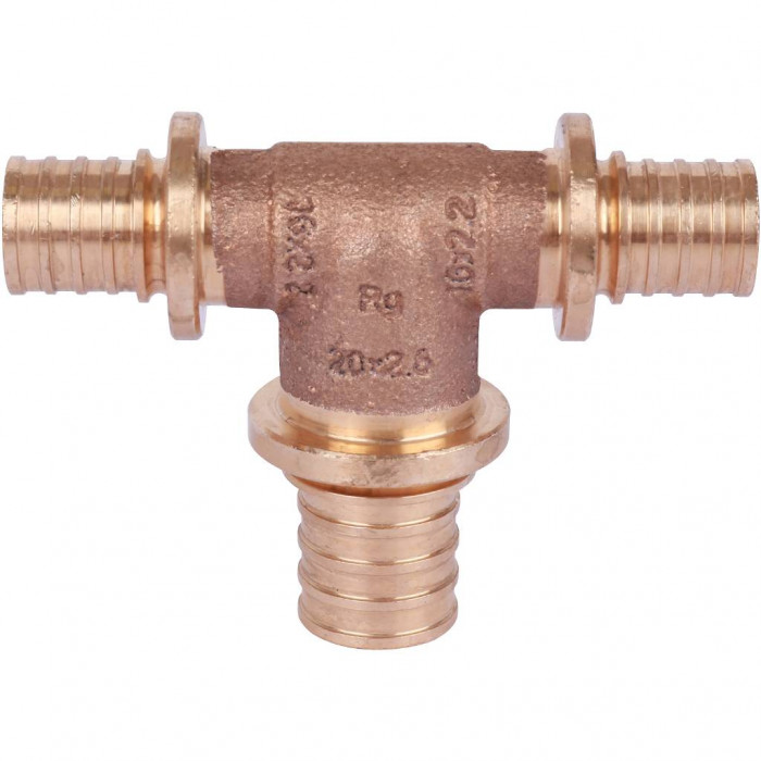 Тройник REHAU с увеличенным боковым проходом 16-20-16 PLATINUM RX (13777471001)