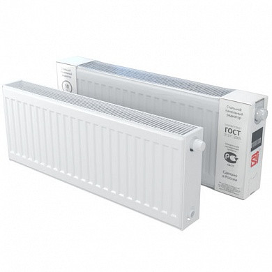 Стальной панельный радиатор STI Ventil Compact 22-300-800, боковое подключение