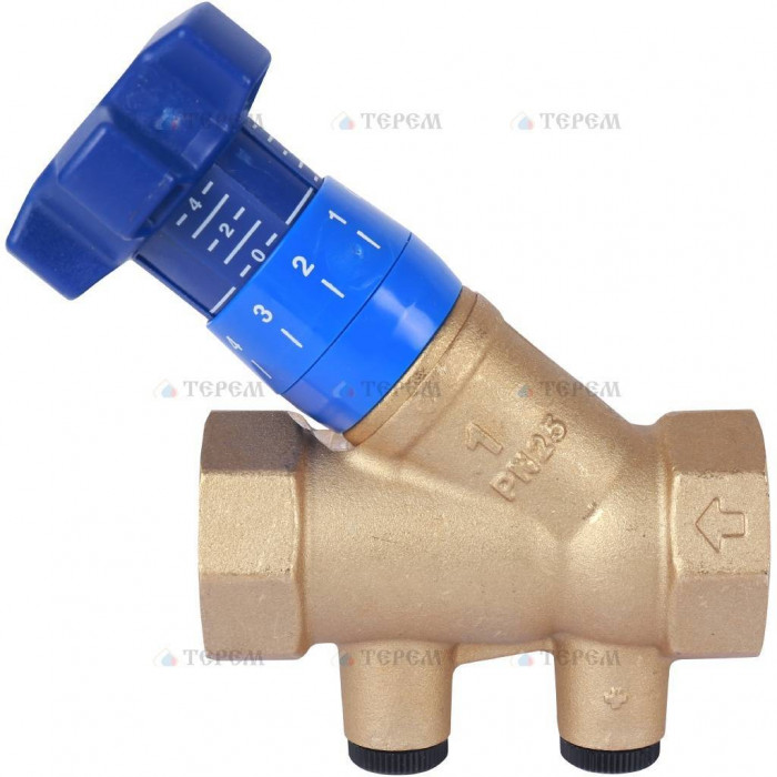 Клапан балансировочный Cimberio 787ОТ/2R 1 PN25 BB ручной без изм. ниппелей