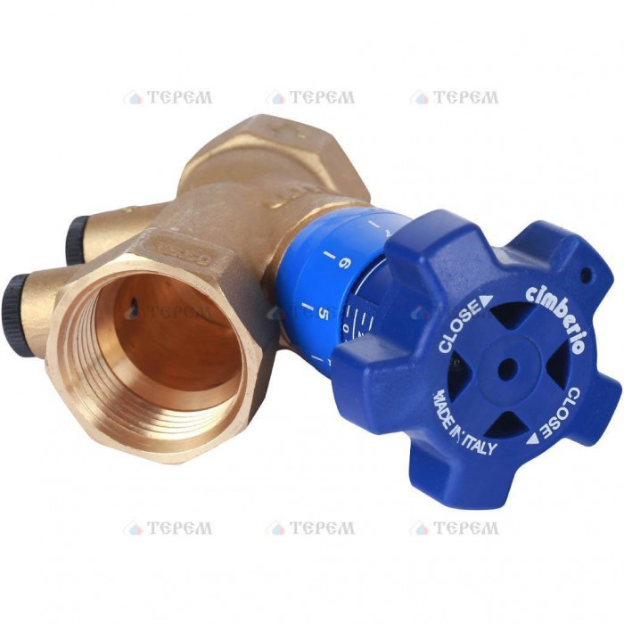 Клапан балансировочный Cimberio 787ОТ/2R 1 PN25 BB ручной без изм. ниппелей