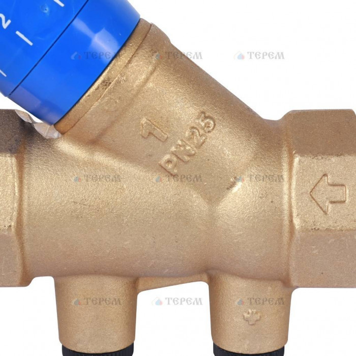 Клапан балансировочный Cimberio 787ОТ/2R 1 PN25 BB ручной без изм. ниппелей