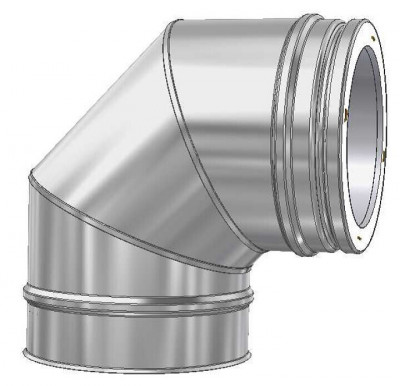 Отвод 90° д. 200 ICS25 ECO