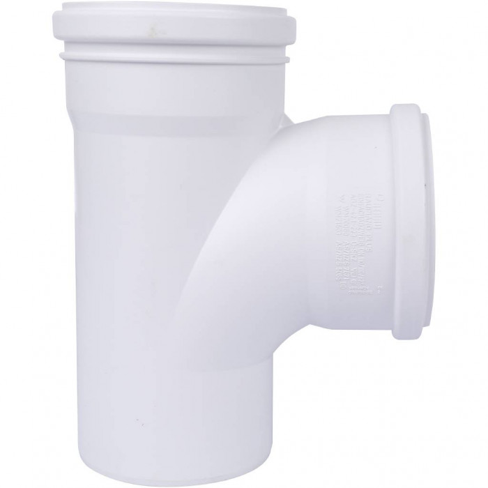 Тройник REHAU RAUPIANO PLUS 110/110/87° max flow (гидравл. оптимизированный радиус изгиба)