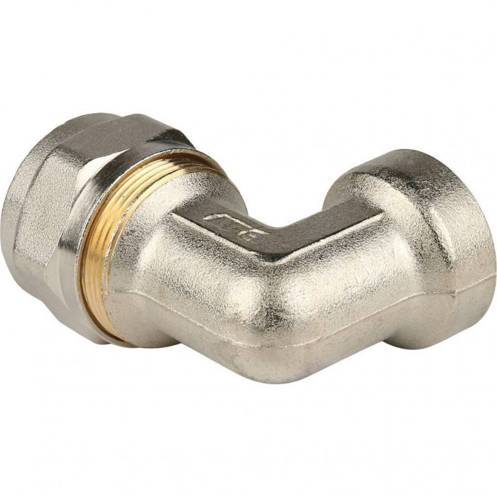 Угольник-переходник STOUT с внутренней резьбой 3/4 х26 для металлопластиковых труб винтовой