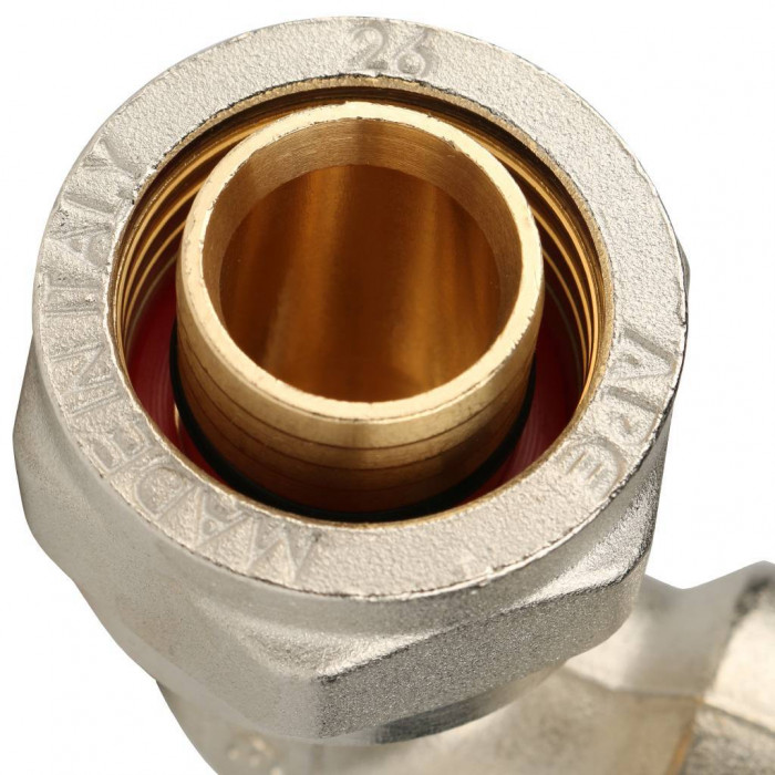 Угольник-переходник STOUT с внутренней резьбой 3/4 х26 для металлопластиковых труб винтовой