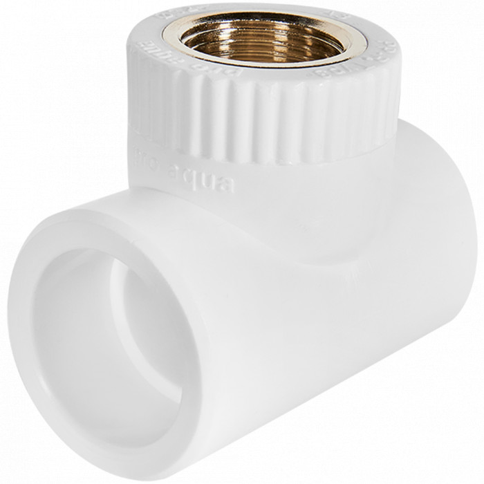 Pro Aqua PA24016P Pro Aqua d=32-3/4 PP-R Тройник комбинированный ВР Белый