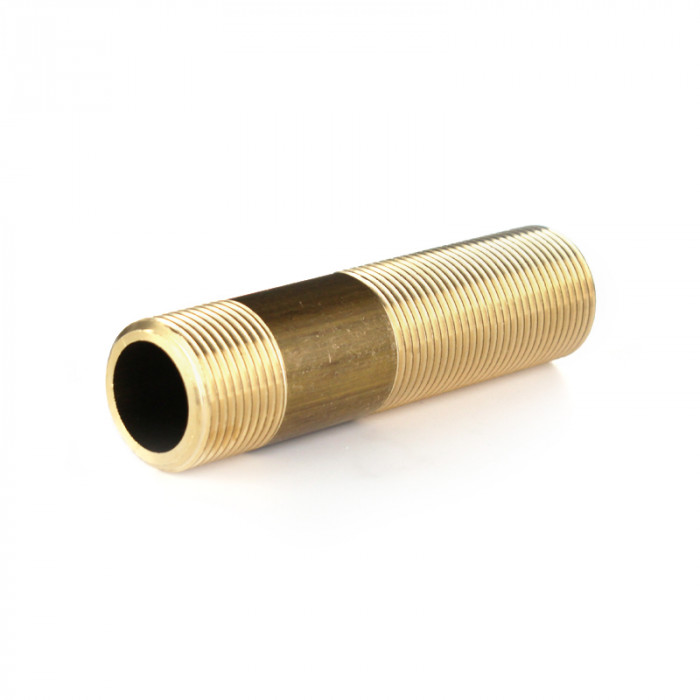 Сгон прямой, НН 1/2"×100 мм, латунь
