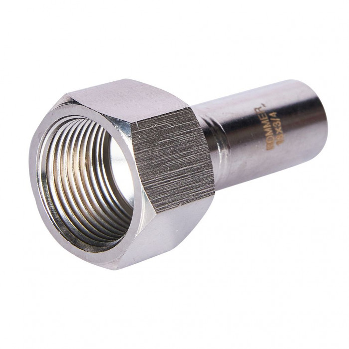 ROMMER RSS-0023-001834 Вставка переходная НПр-ВР, 18х3/4, из нержавеющей стали прессовой