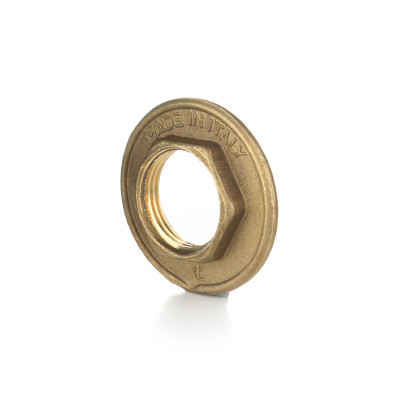 Стопорная гайка с фланцем, В 1&quot;, латунь