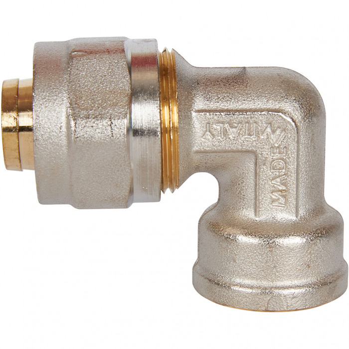 Угольник-переходник STOUT с внутренней резьбой 1/2 х20 для металлопластиковых труб винтовой