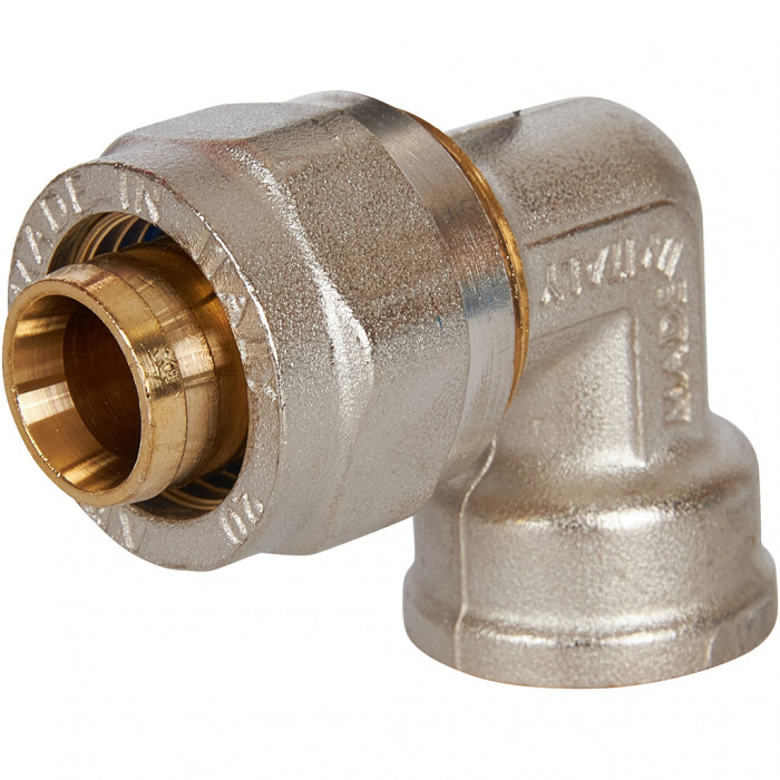 Угольник-переходник STOUT с внутренней резьбой 1/2 х20 для металлопластиковых труб винтовой