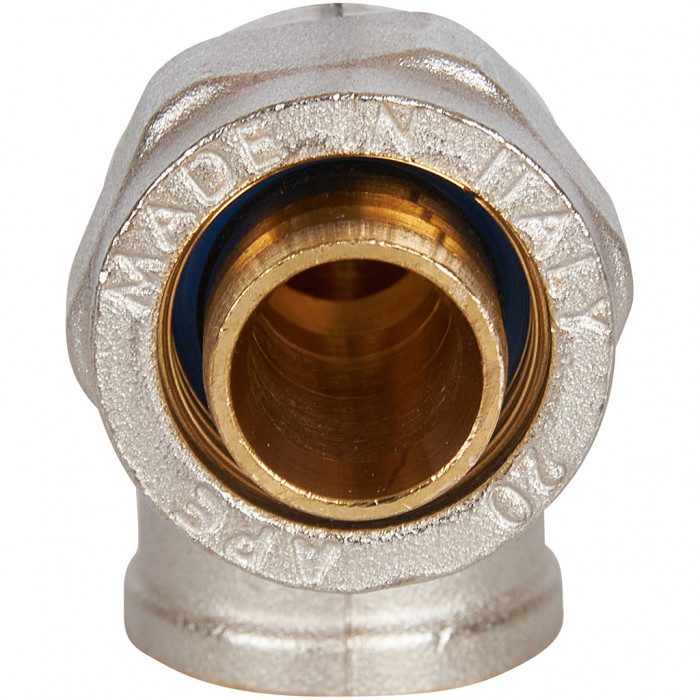 Угольник-переходник STOUT с внутренней резьбой 1/2 х20 для металлопластиковых труб винтовой