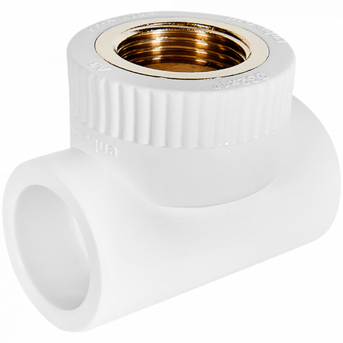 Pro Aqua PA24018P Pro Aqua d=32-1 PP-R Тройник комбинированный ВР Белый
