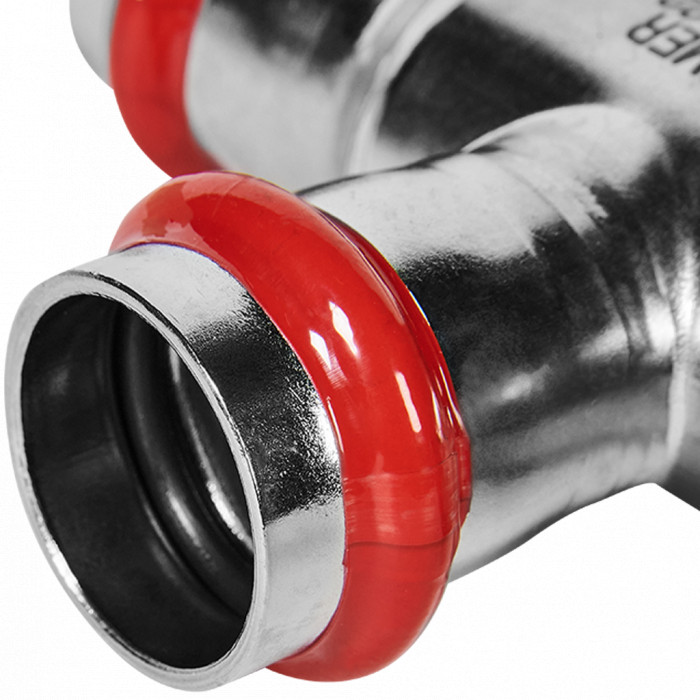 ROMMER RSS-0014-282222 Тройник переходной, 28х22х22, из нержавеющей стали прессовой