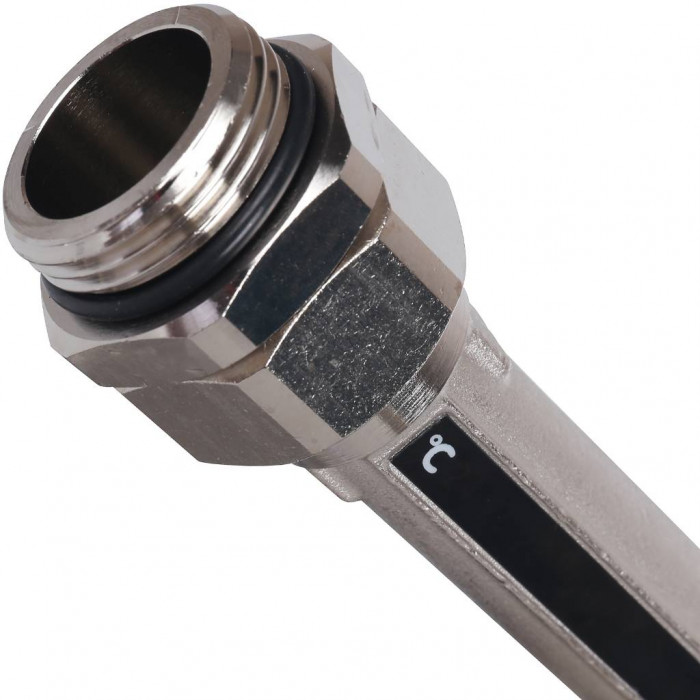 Насосно-смесительный узел STOUT SDG-0120 с термостатическим клапаном 20-43°C жидкокристаллическим термометром, с насосом UPSO 25-65, 130 mm
