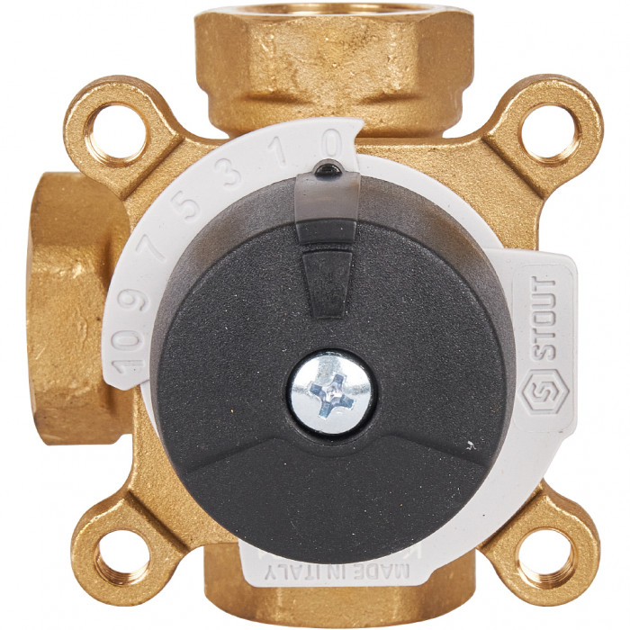 STOUT трехходовой смесительный клапан 3/4" KVs 6