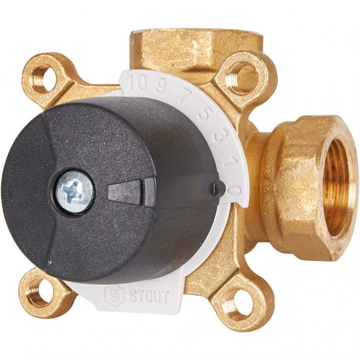 STOUT трехходовой смесительный клапан 3/4" KVs 6