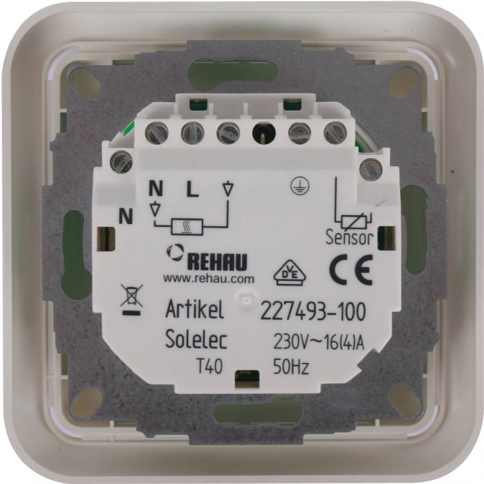 Терморегулятор Rehau Solelec Comfort 16 A с механическим управлением 12274931100 (227493)