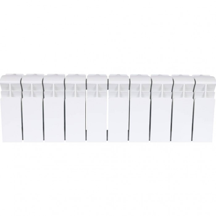 Биметаллический радиатор RIFAR BASE 200, 10 секций, боковое подключение, белый